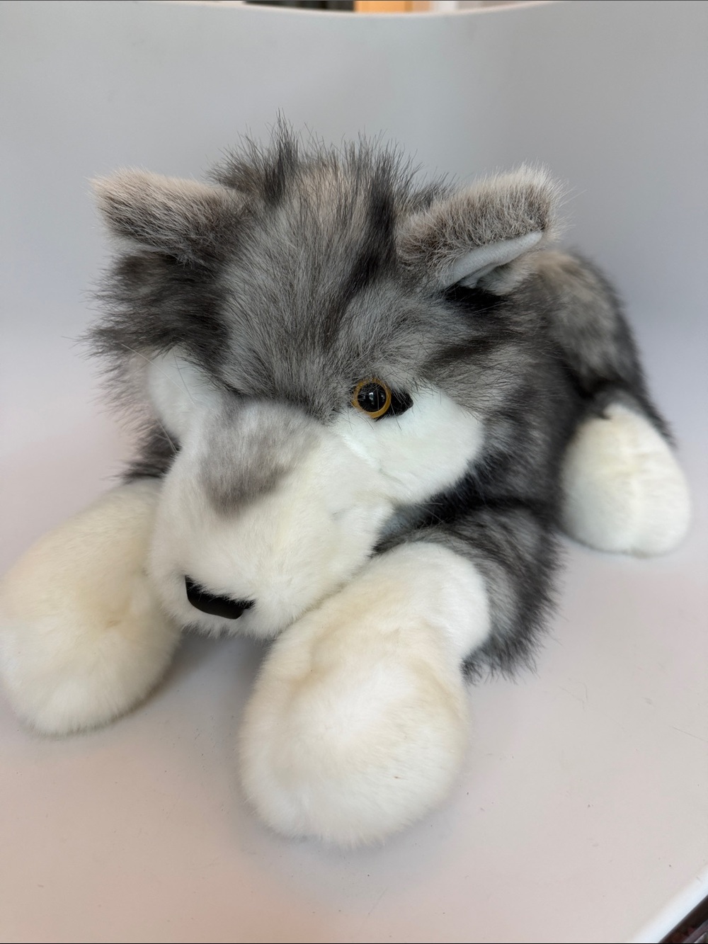 Folkmanis Timber Wolf Hand Puppet Plush 18"